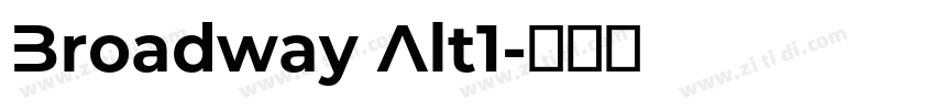 Broadway Alt1字体转换